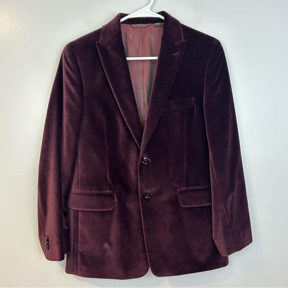 Michael Kors Youth Plum Velvet Blazer 16 Regular - Picture 1 of 12